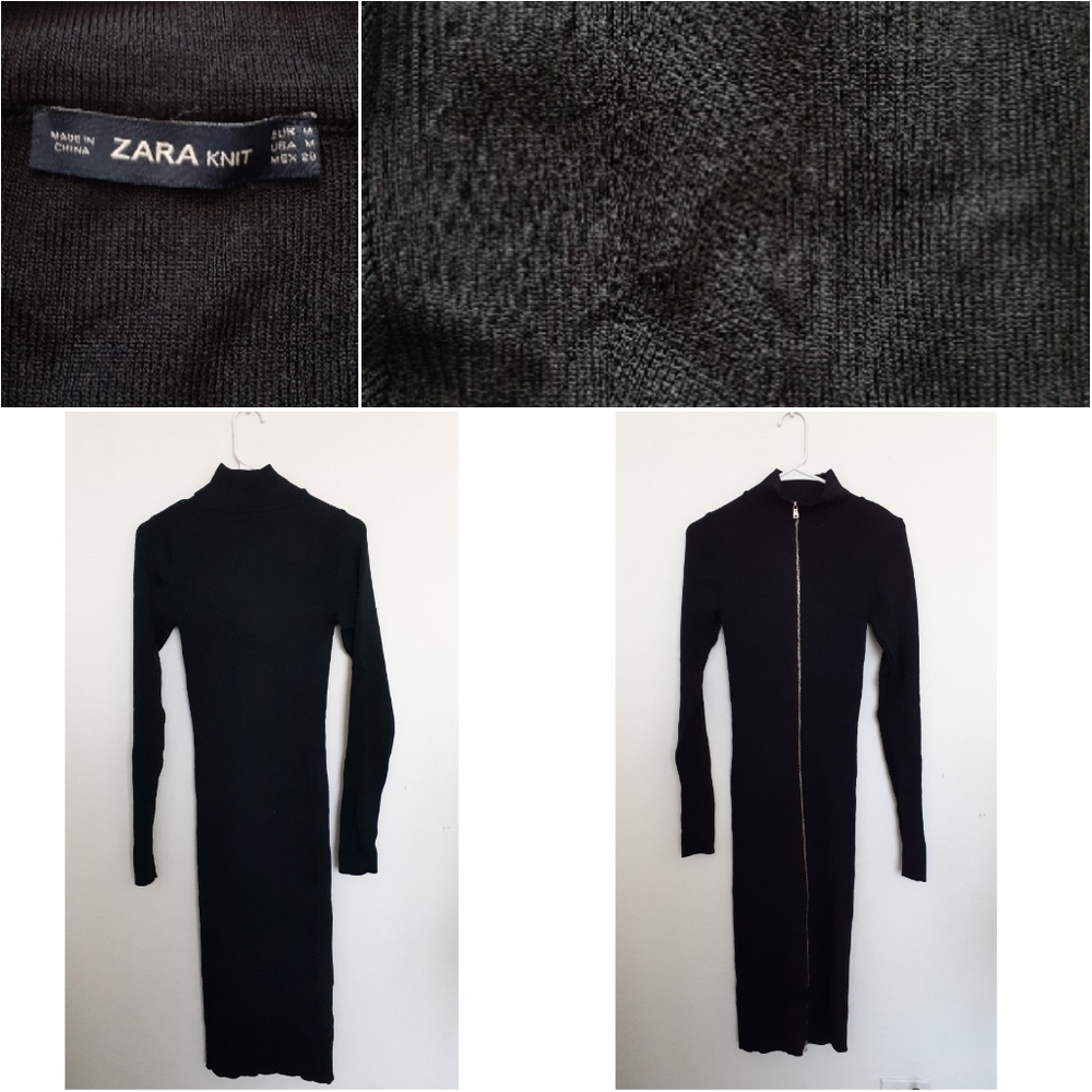 Zara Knit Black Dress